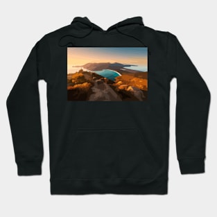 Wineglass Bay Digital Painting Hoodie